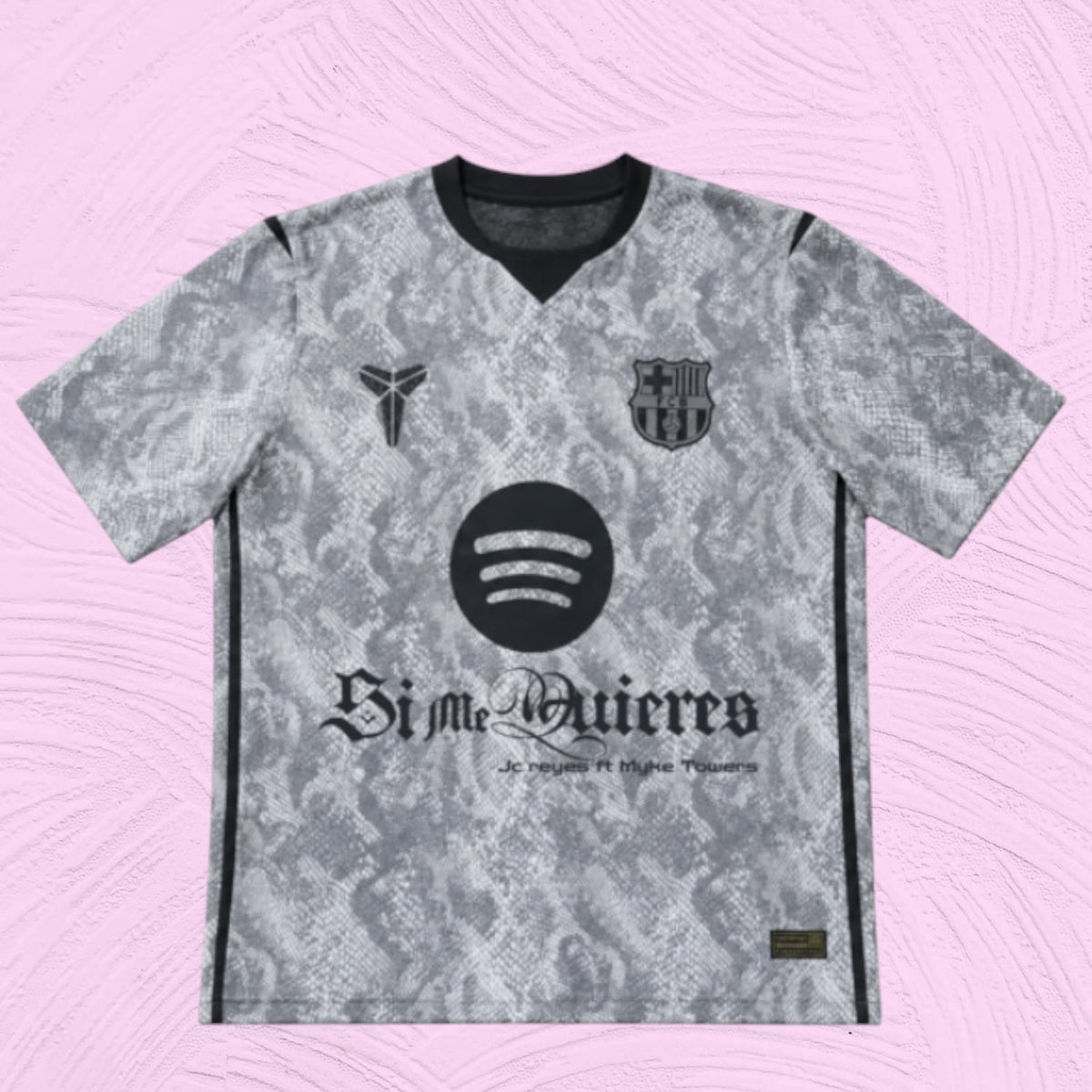 Camiseta “Si tú quieres” FC Barcelona x JC Reyes x Myke Towers