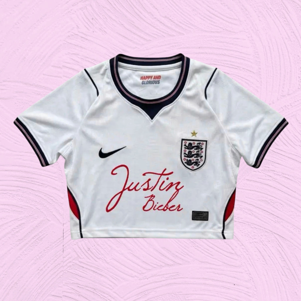 Crop Top Inglaterra x Justin Bieber