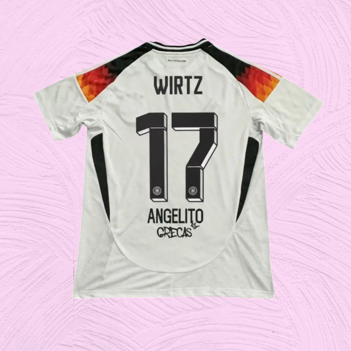 Camiseta Alemania x Grecas