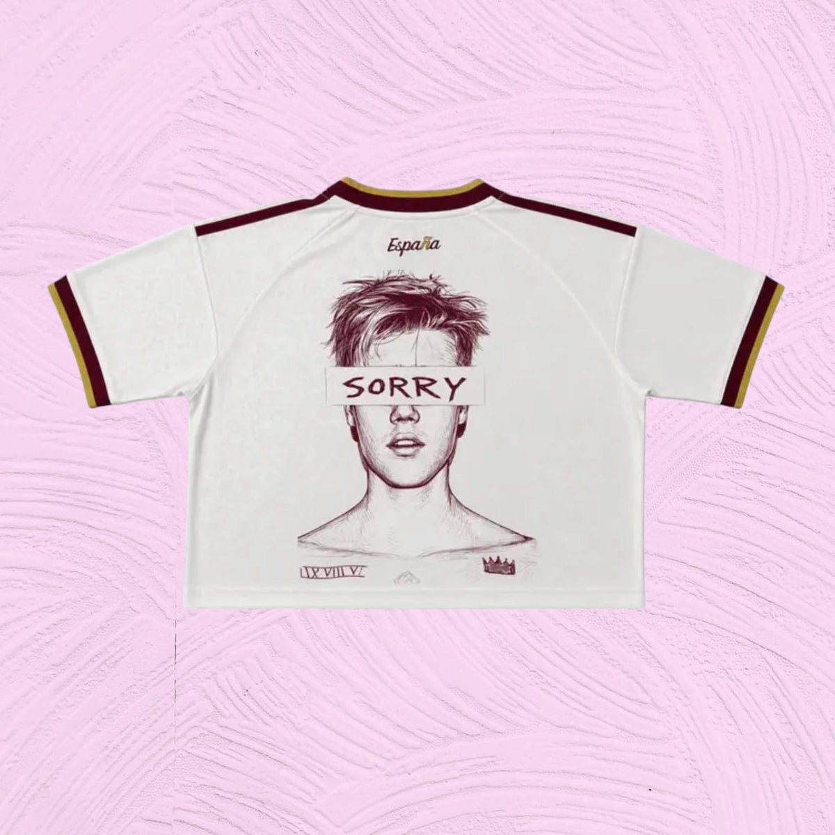 Crop Top España 2 estrellas x Justin Bieber