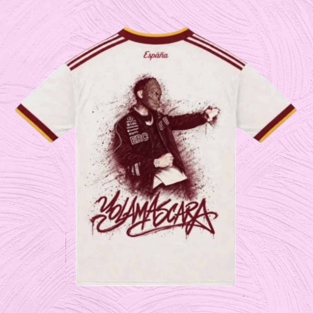Camiseta España 2 estrellas x YOLAMASCARA JC Reyes