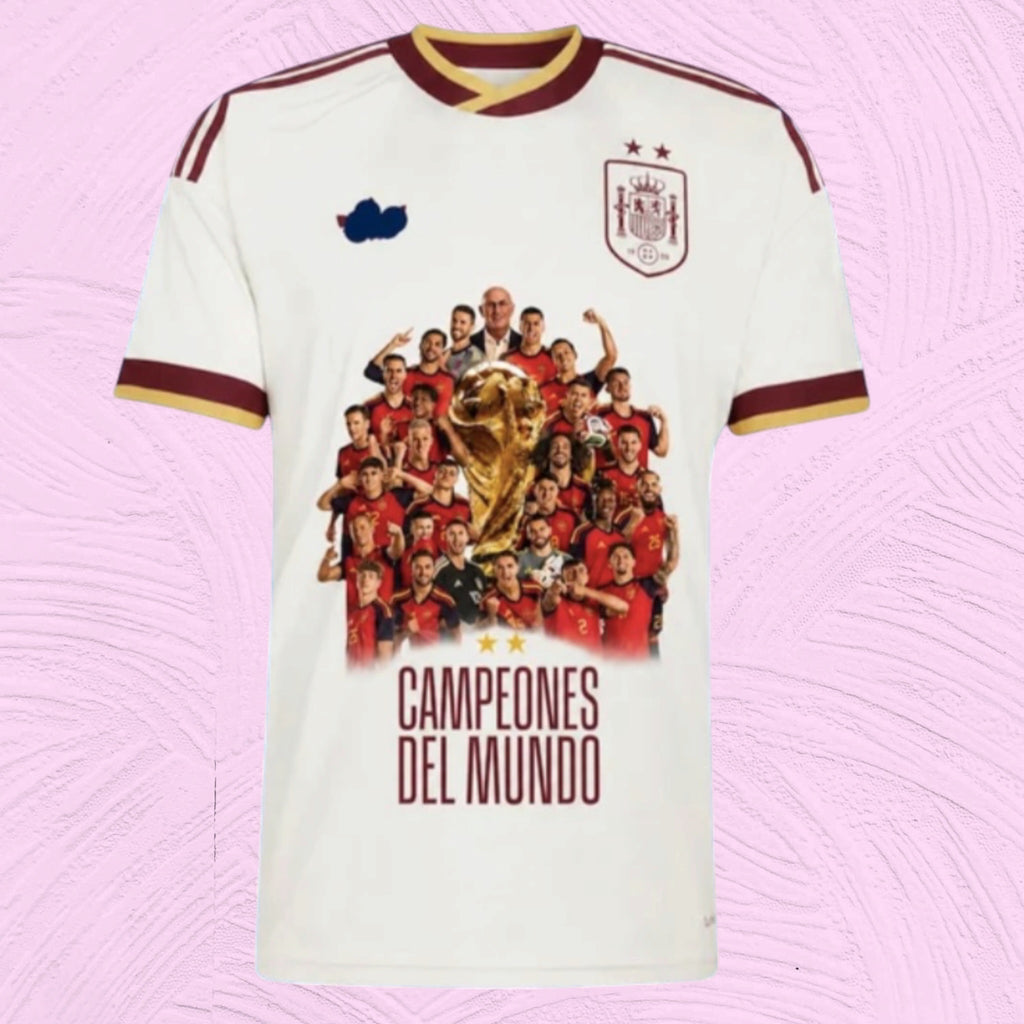 Camiseta España 2 estrellas Campeones 2026