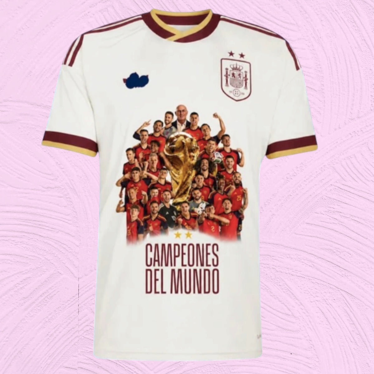 Camiseta España 2 estrellas Campeones 2026